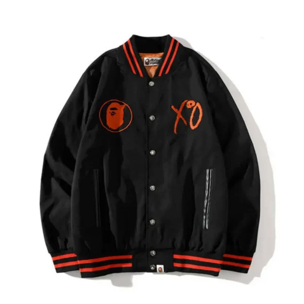 Bape Camo Varsity Zip Up Jacket