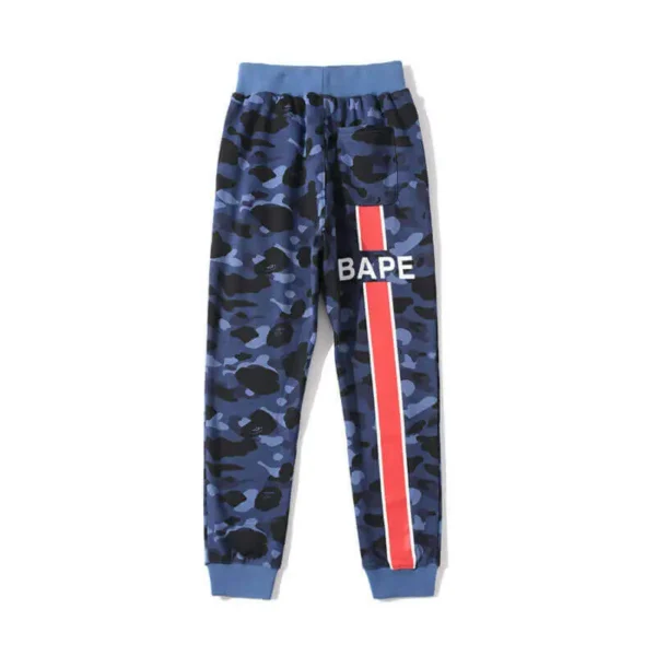 Blue Bape X PSG Camo Sweatpants