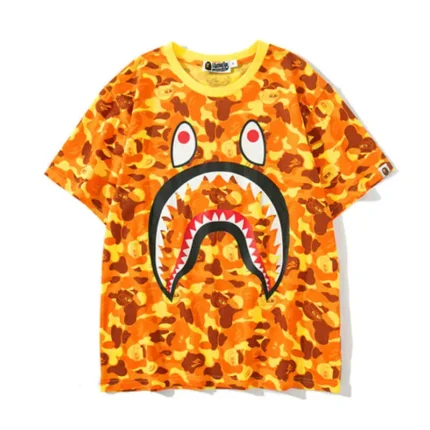 Short Sleeve Bape Shark Camo T-Shirt