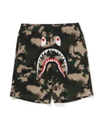 Map Camo Regular Fit Shark Sweat Shorts